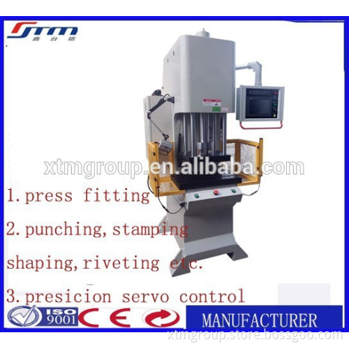 CNC precisio servo hydraulic press machine used for fitting ,punching,stamping,shaping and samll parts of the press fit assembly
